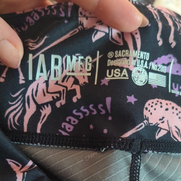 IAB Mfg Designed In USA Size 10 Large Unicorn Narwhal Black - Picture 2 of 7